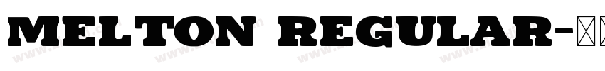 Melton Regular字体转换